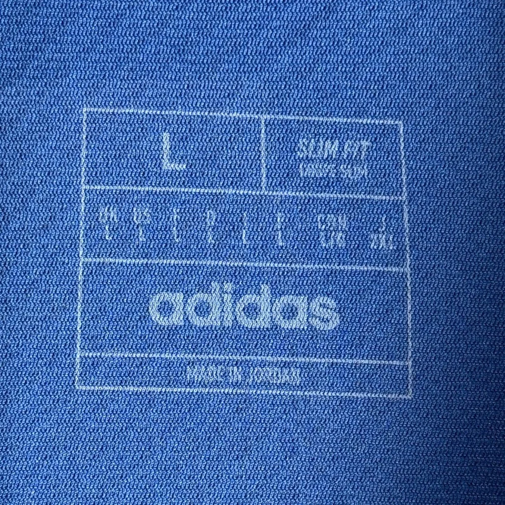 Adidas Shirt Mens | L | Royal Blue Slim Fit Long Sleeve Performance HS3505
